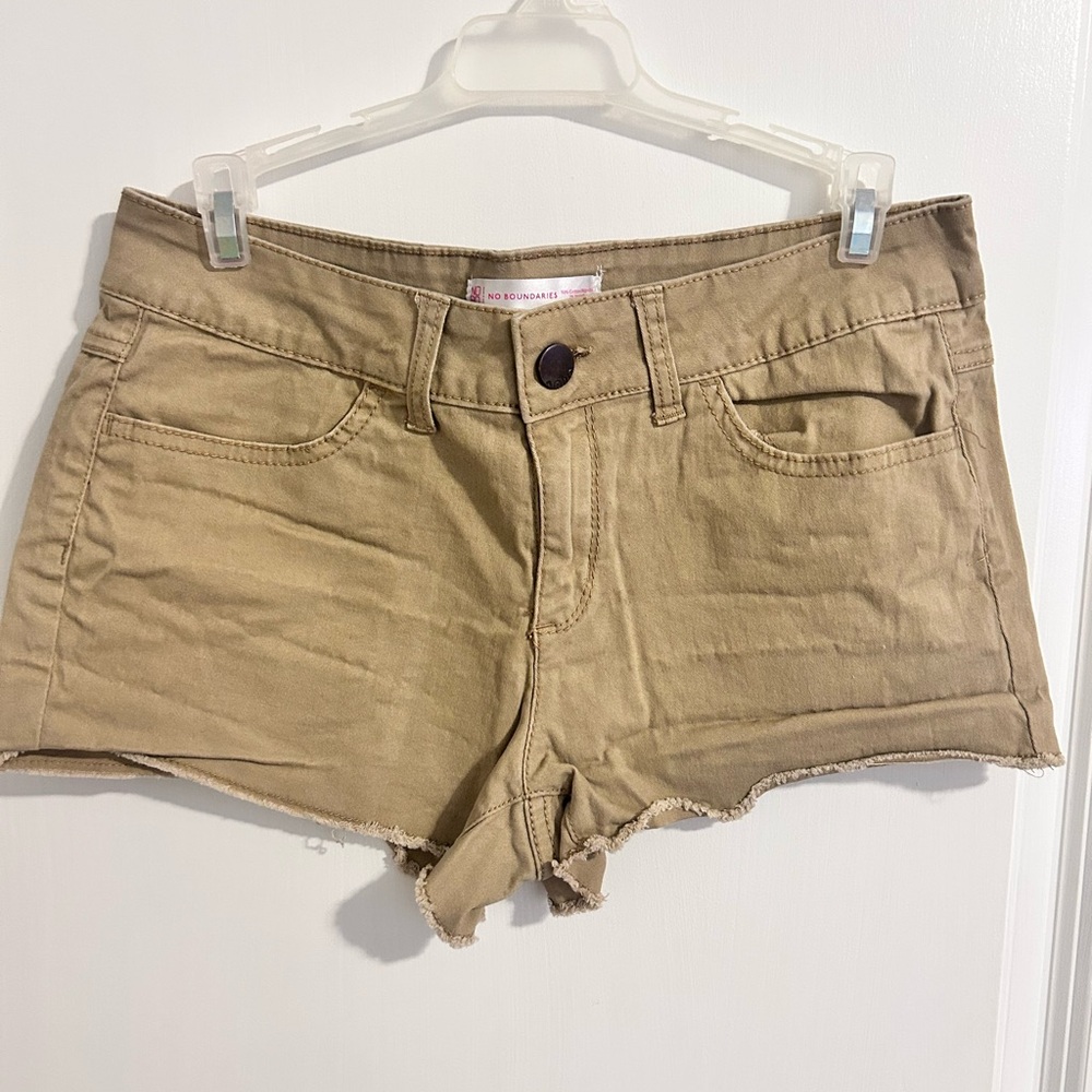 No Boundaries High Waist Tan Shorts